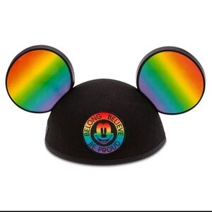 Disney Parks Pride Collection Mickey Mouse Ear Hat Adult New with Tags
